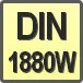 Piktogram - Typ DIN: DIN 1880W